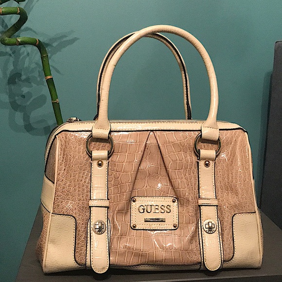 BEIGE GUESS GORGEOUS TOTE BAG - Picture 1 of 5